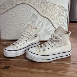 Converse Women's Off-White High-Top Sneakers